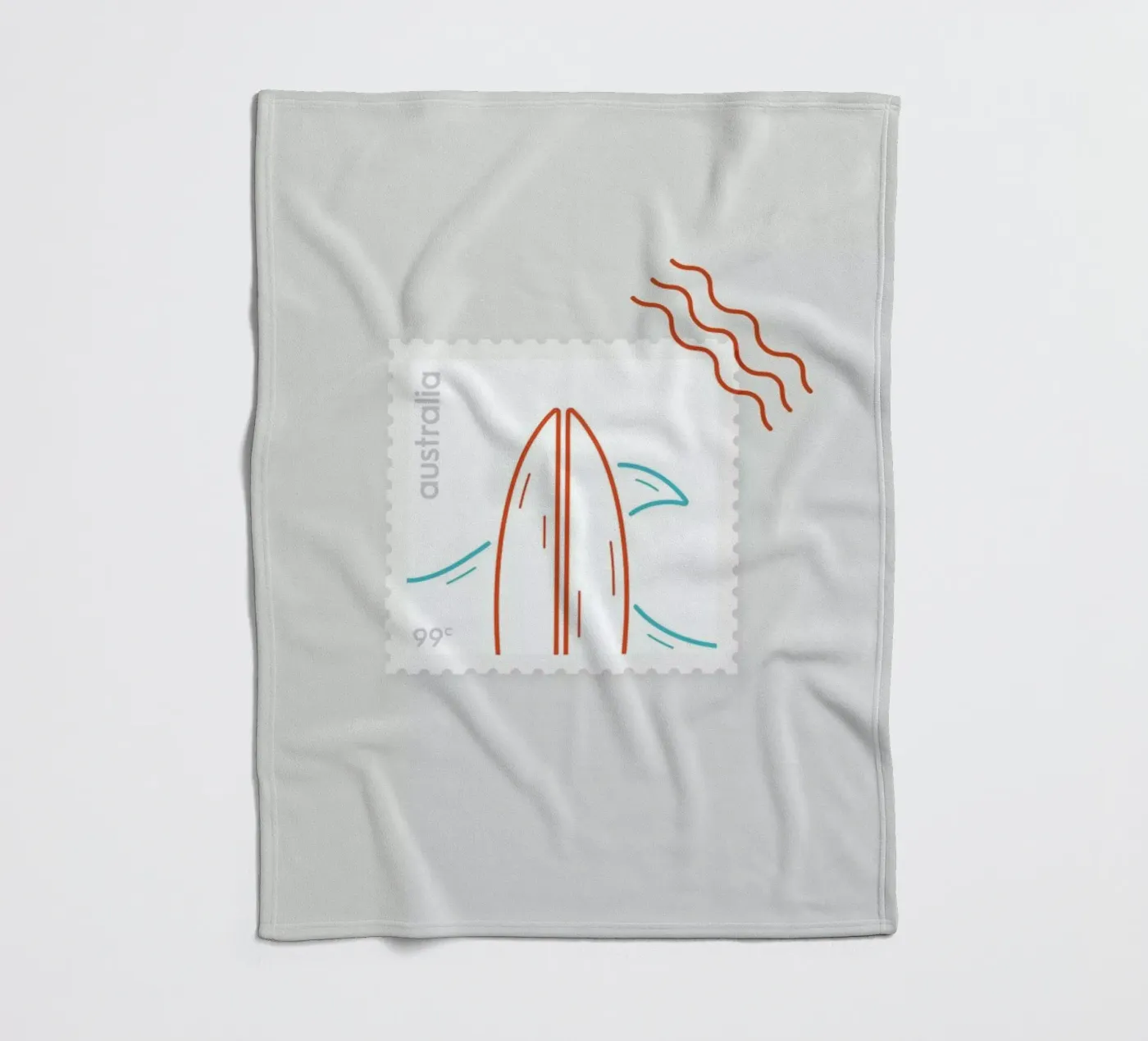 Surf Fleecedecke von Dean Smith