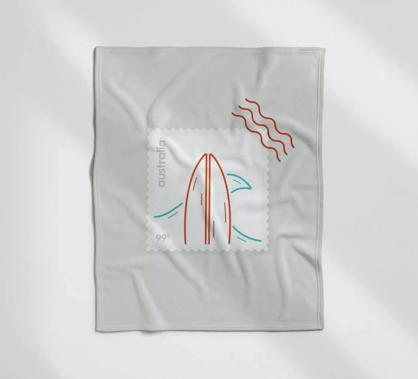 Surf Fleecedecke von Dean Smith