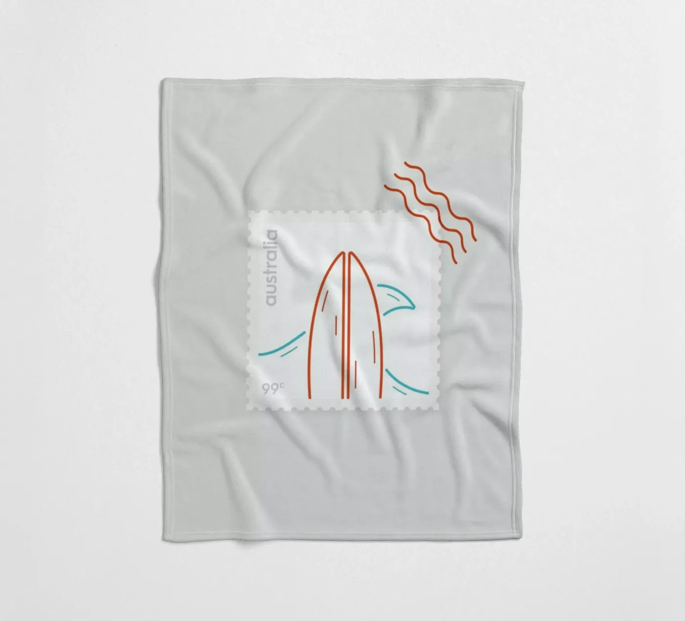 Surf Fleecedecke von Dean Smith