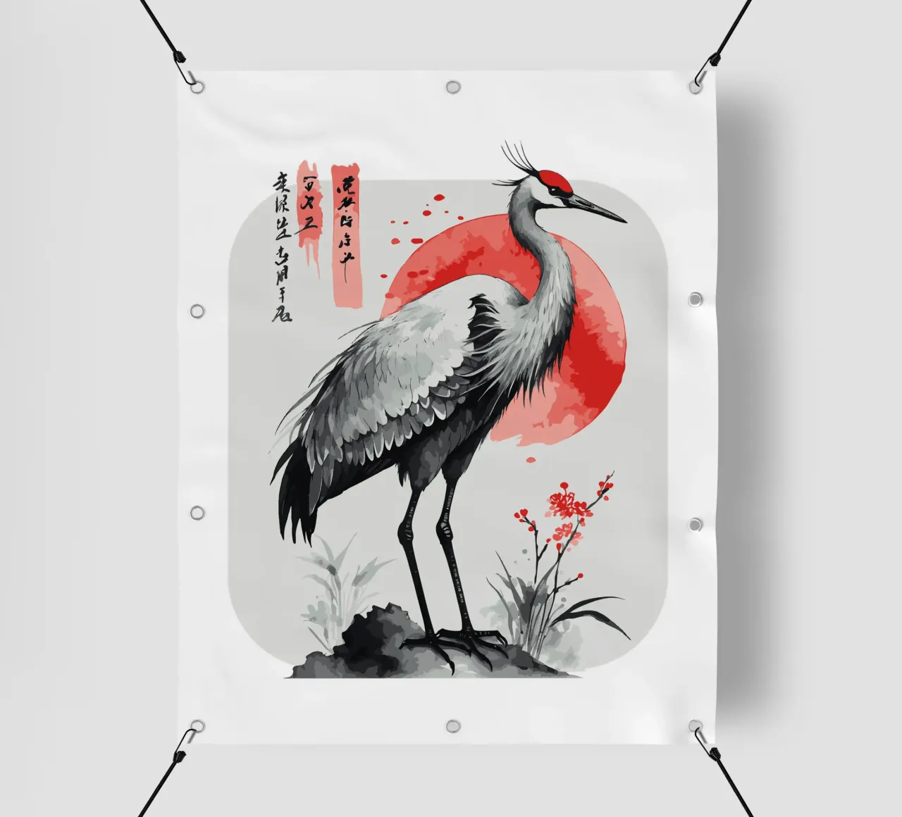 japanese crane pvc cover by 🥝 KIWI STORE