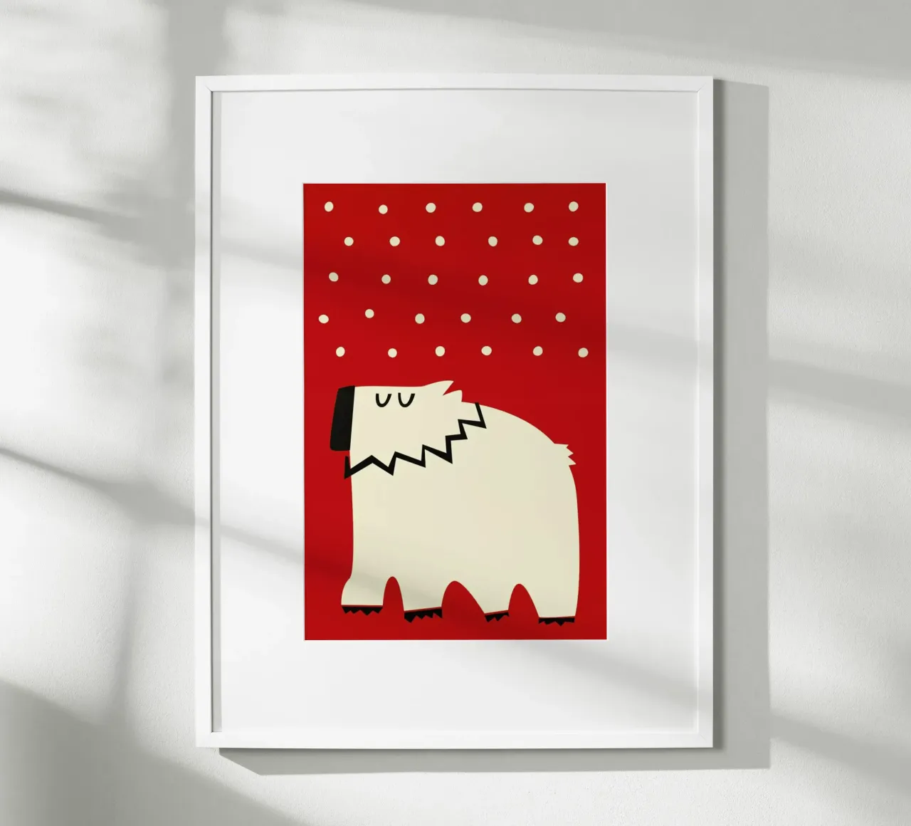 Polar Bear poster con telaio in plastica da Fox & Velvet