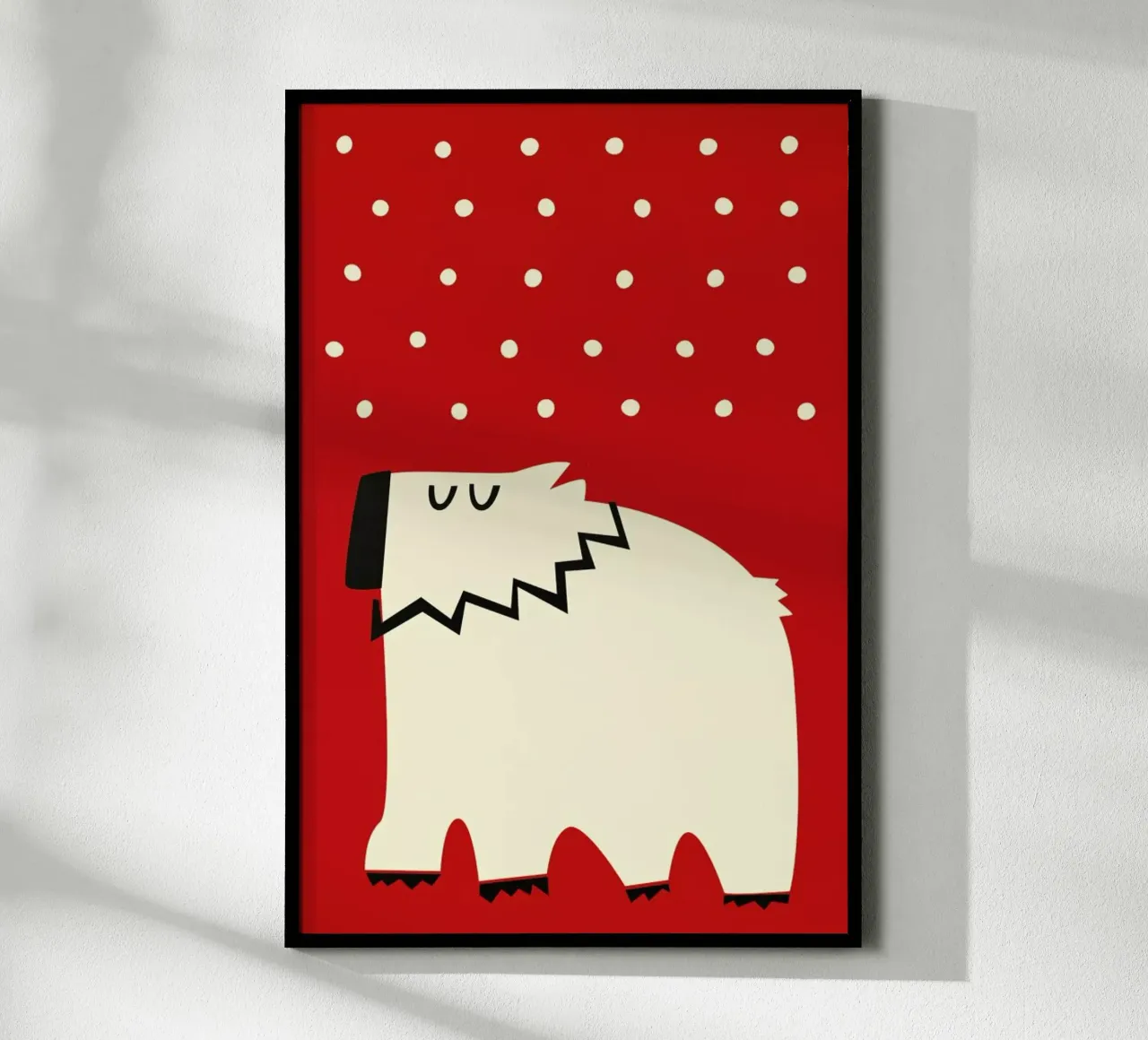 Polar Bear poster con telaio in plastica da Fox & Velvet