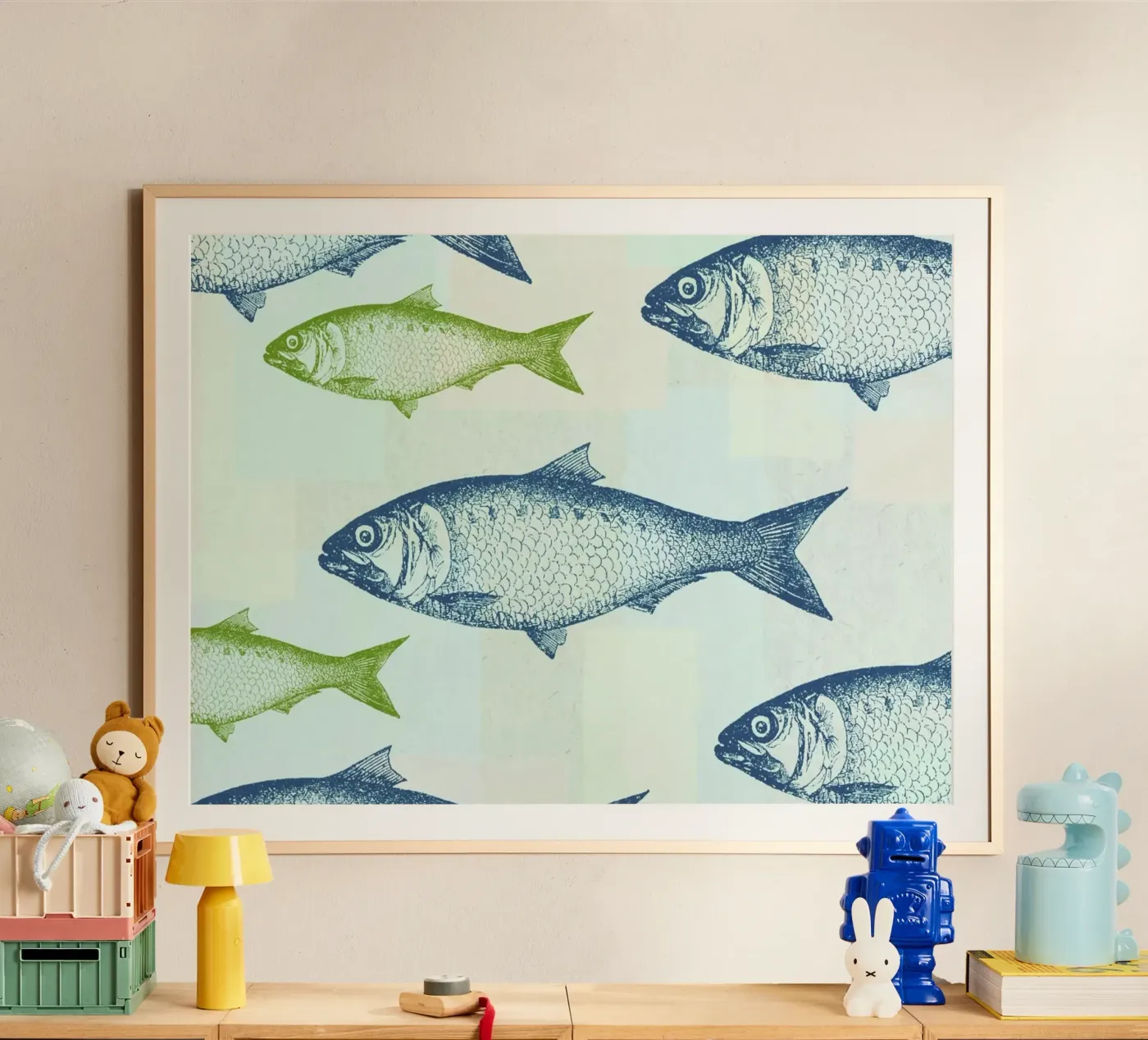 Vintage Fish poster da Jacqueline Maldonado