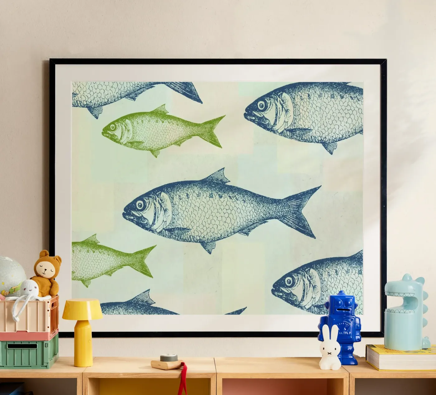 Vintage Fish poster da Jacqueline Maldonado