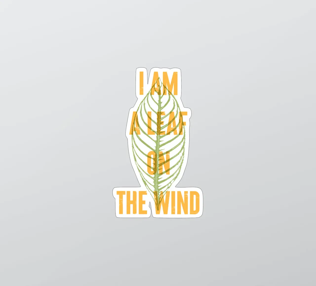 I Am A Leaf On The Wind sticker by Vintagrafica
