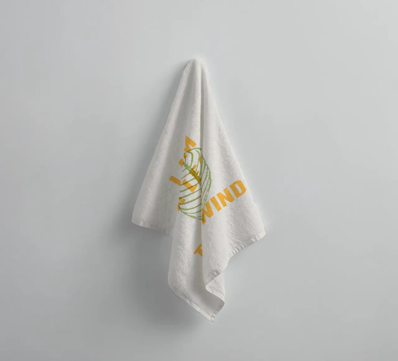 Io sono una foglia sul vento asciugamano da bagno da Vintagrafica