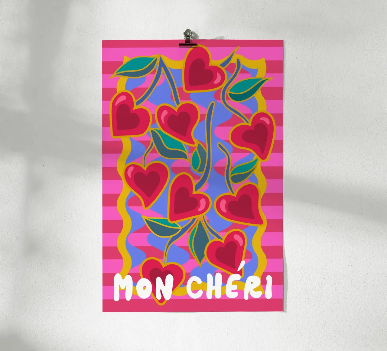 Amore San Valentino Mon Chéri poster da Ana Paniagua Design