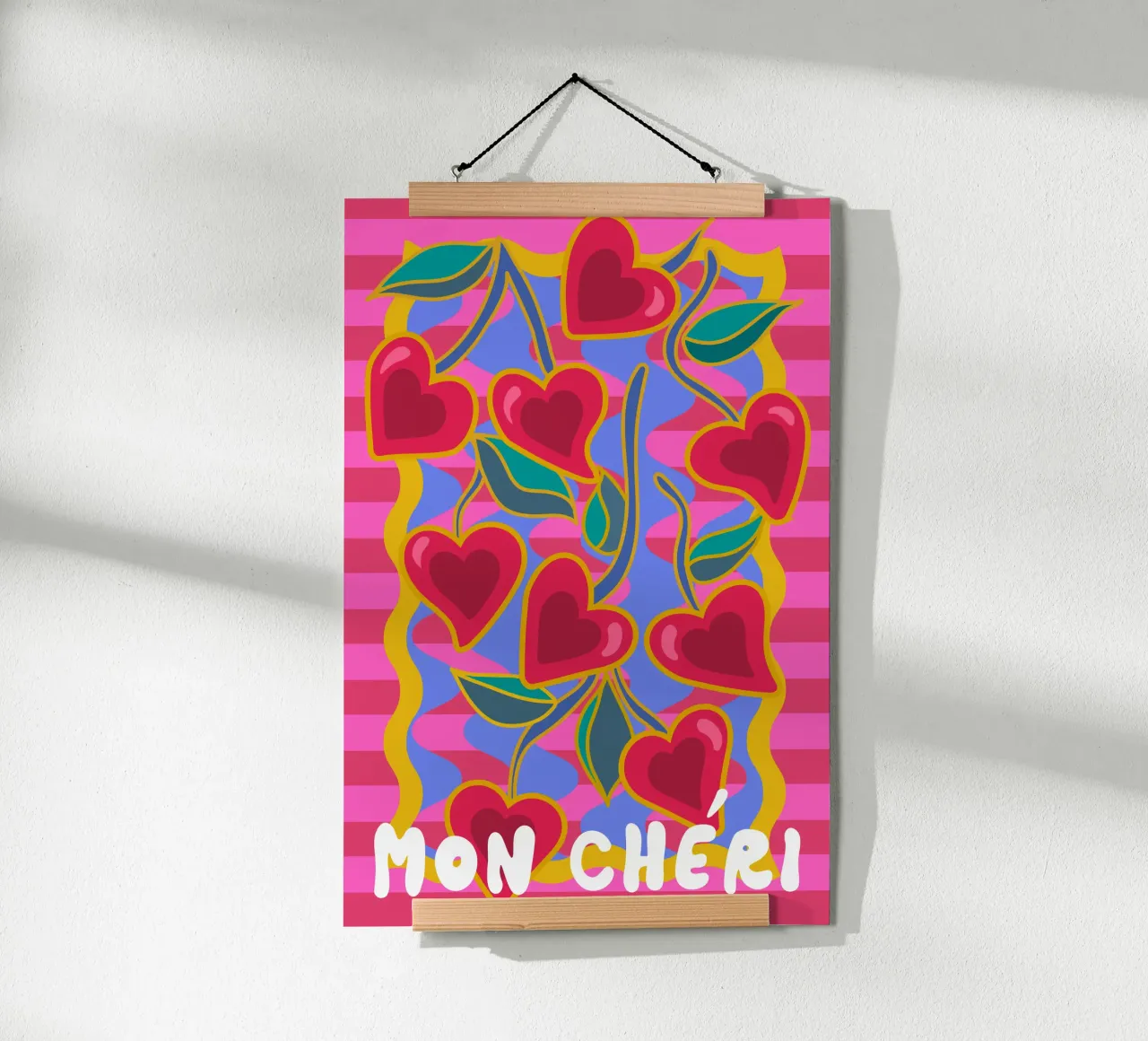 Amore San Valentino Mon Chéri poster da Ana Paniagua Design