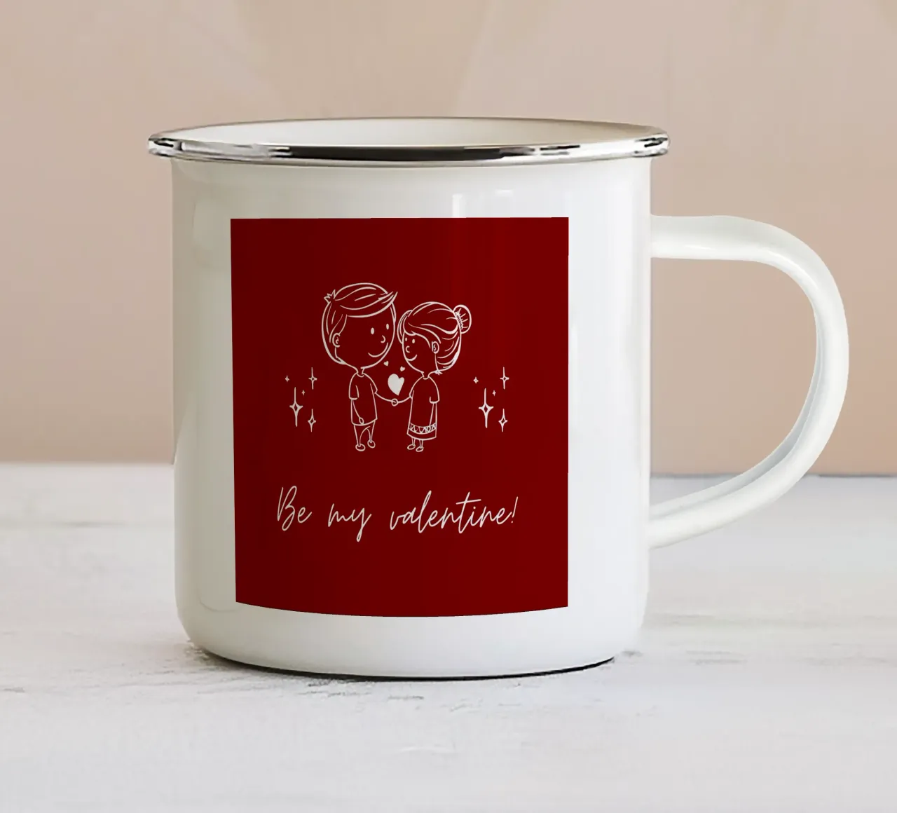 Valentines Day tazza in smalto da Dreamer10