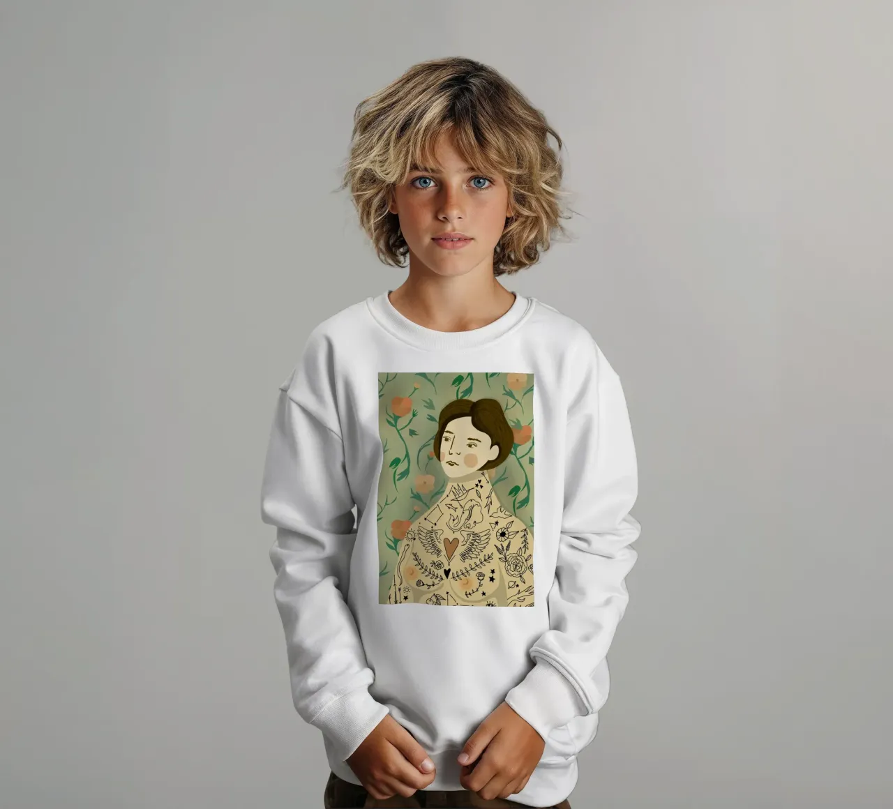 Lady felpa bambino da Amalia Restrepo