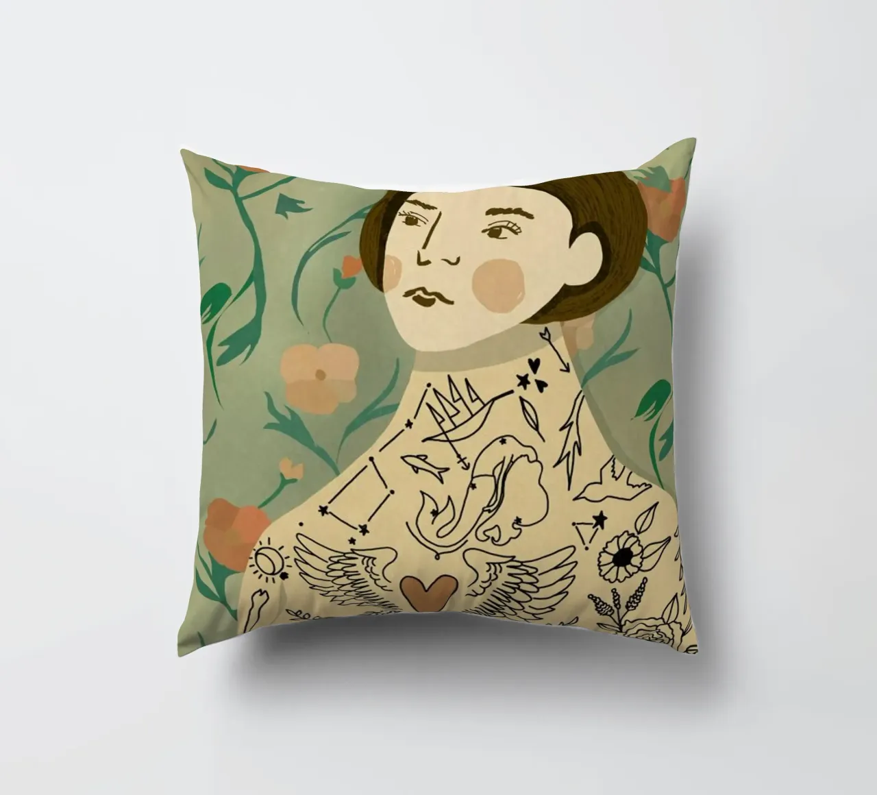 Lady cuscino da Amalia Restrepo