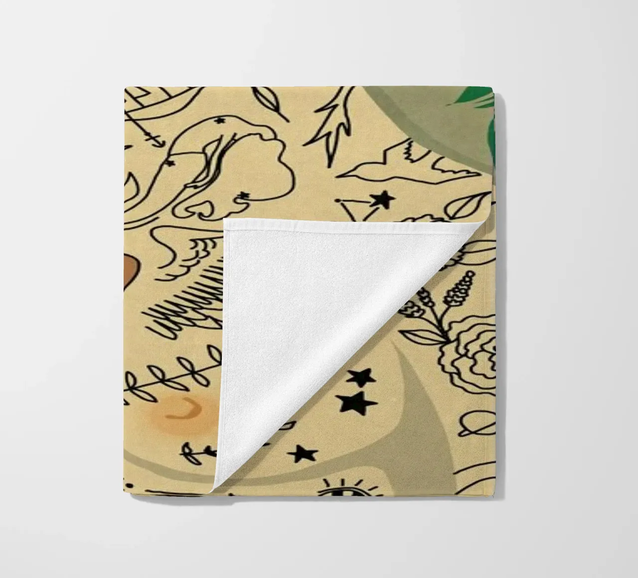 Lady beach towel by Amalia Restrepo