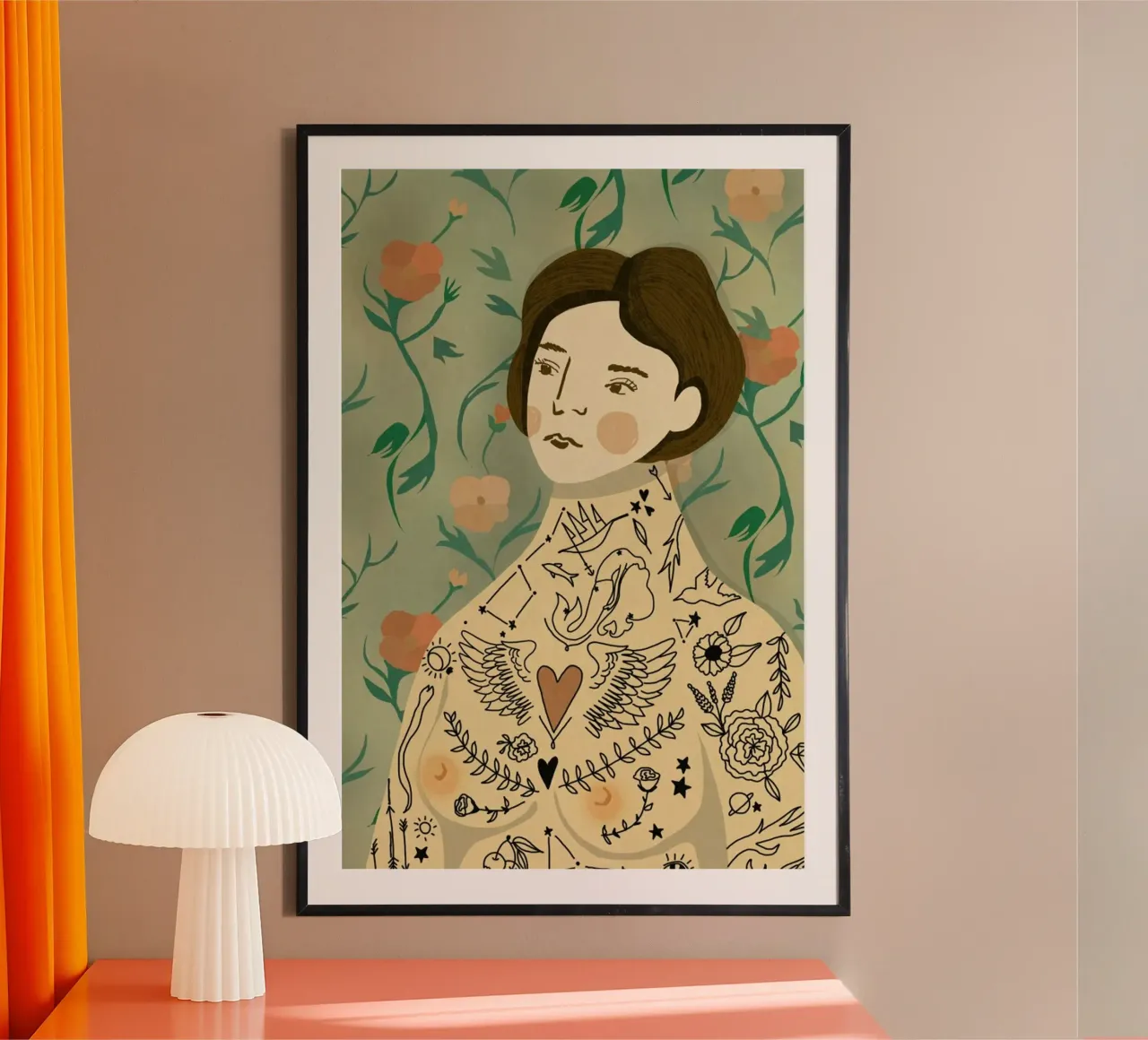 Lady Poster von Amalia Restrepo