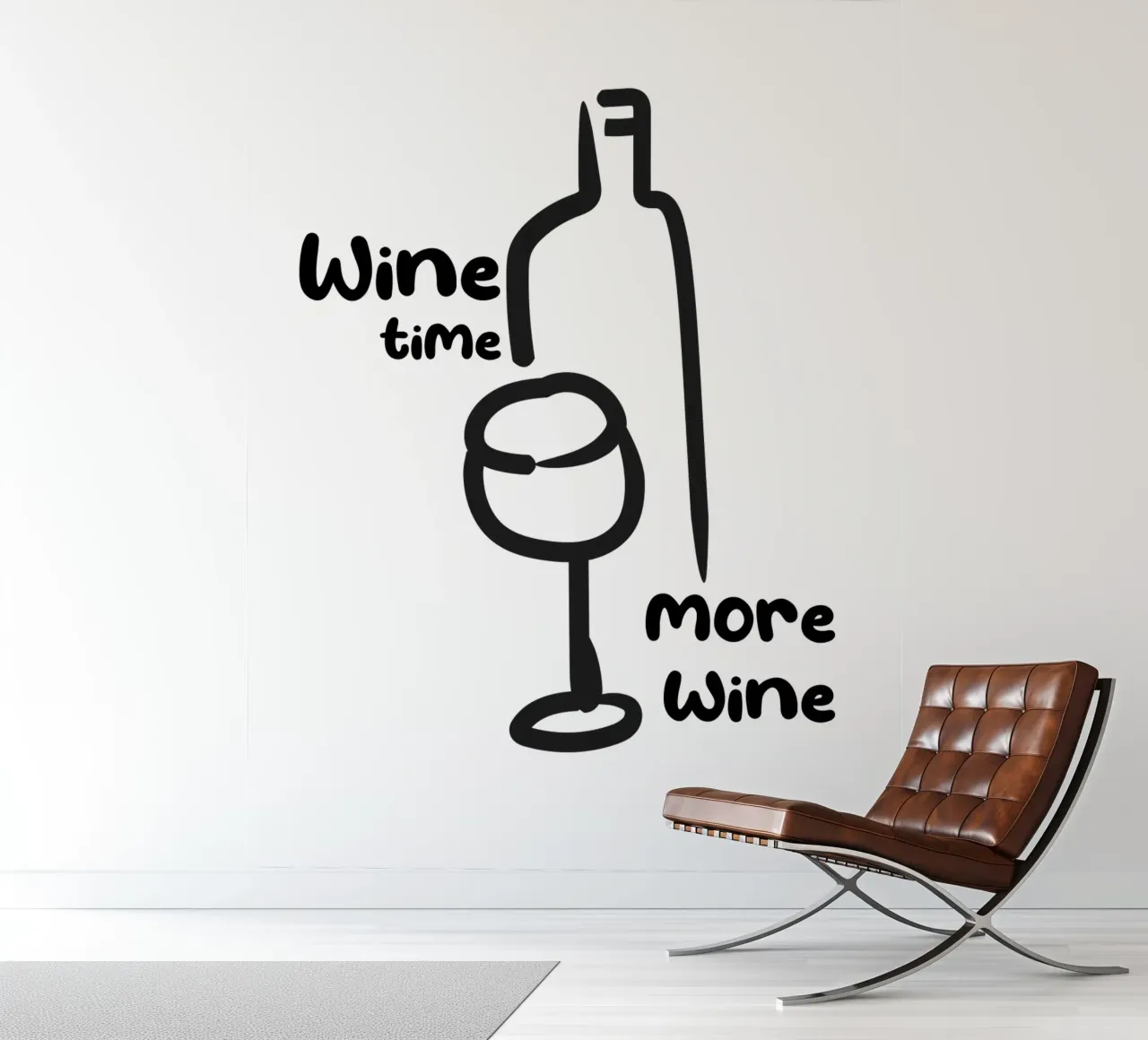 Wine Time, More Wine - Quote photo wallpaper by Peaches Art Prints