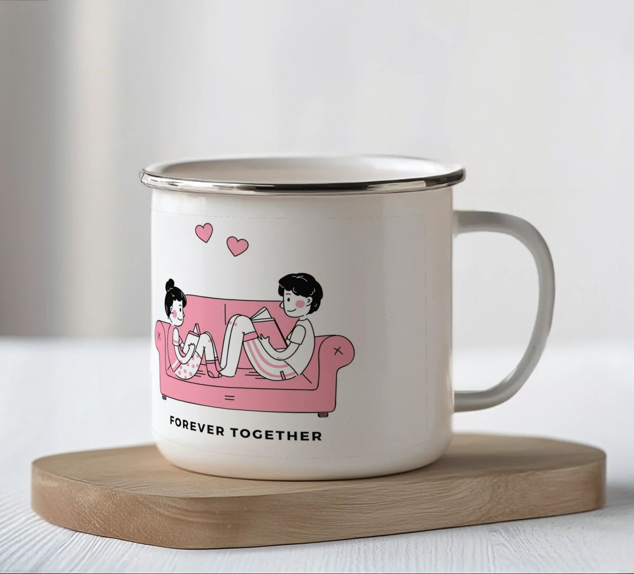 Valentines Day tazza in smalto da Dreamer10