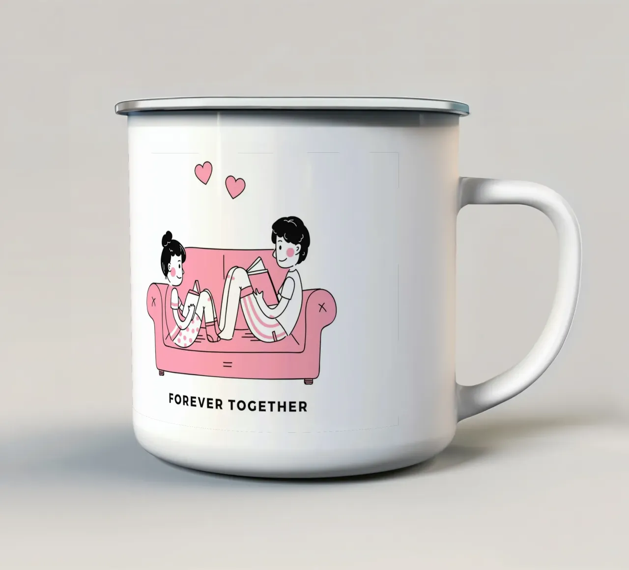 Valentines Day tazza in smalto da Dreamer10