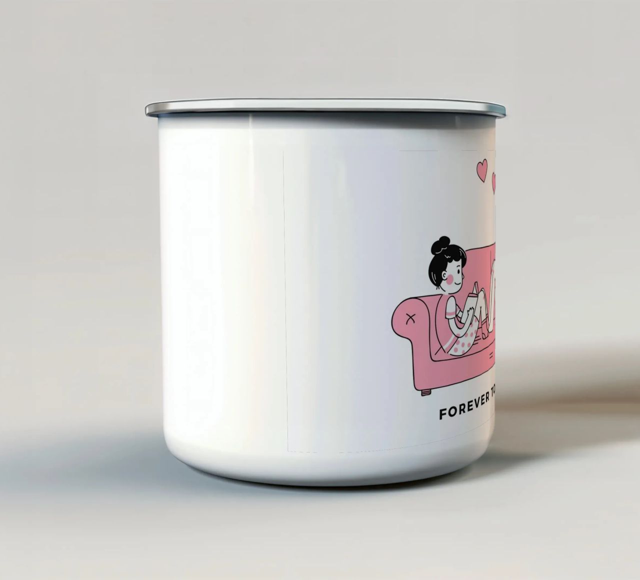 Valentines Day tazza in smalto da Dreamer10