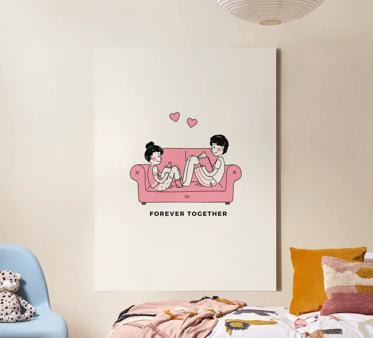 Valentines Day tela con Cornice a cassetta da Dreamer10