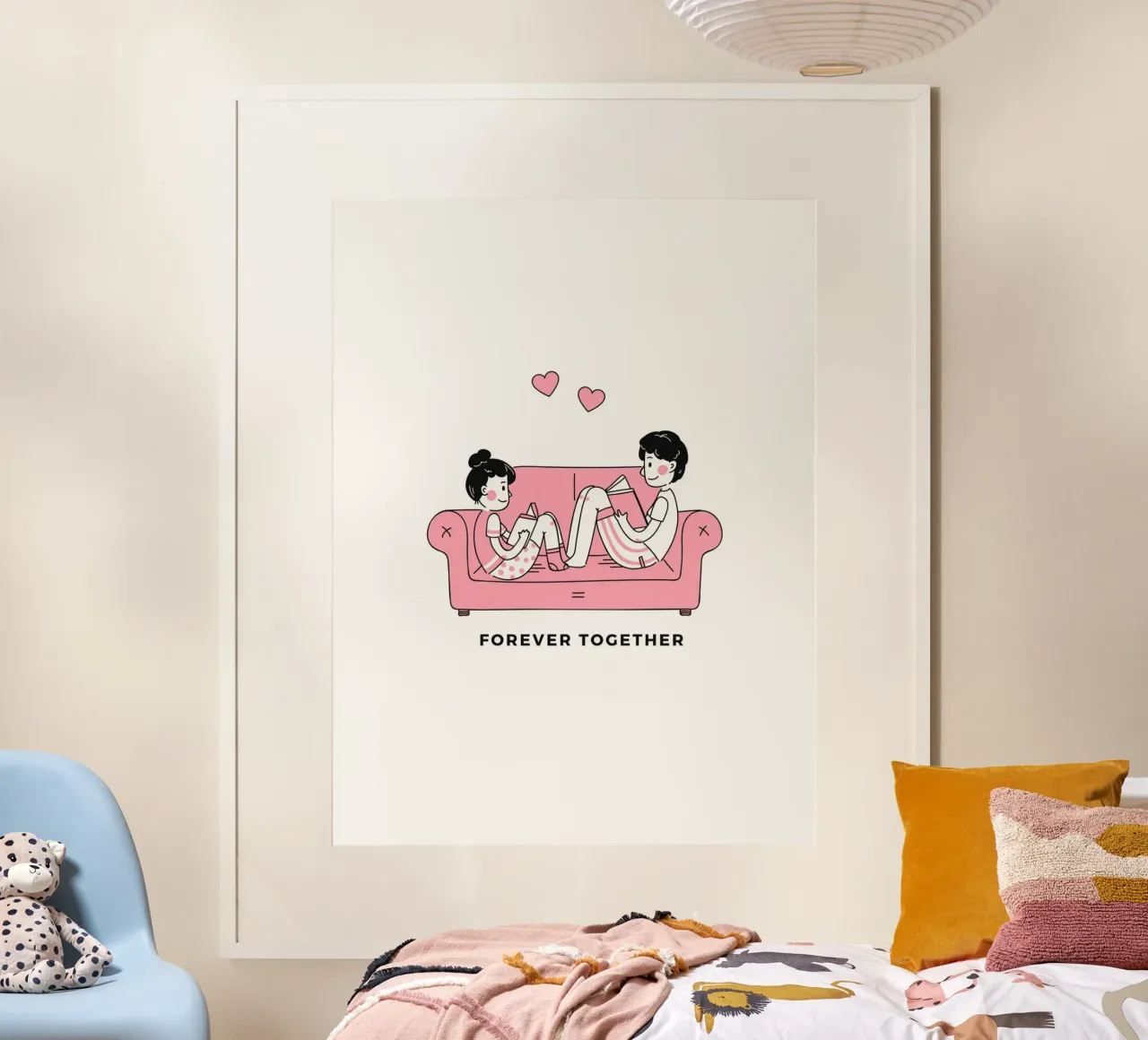 Valentines Day poster con telaio in plastica da Dreamer10