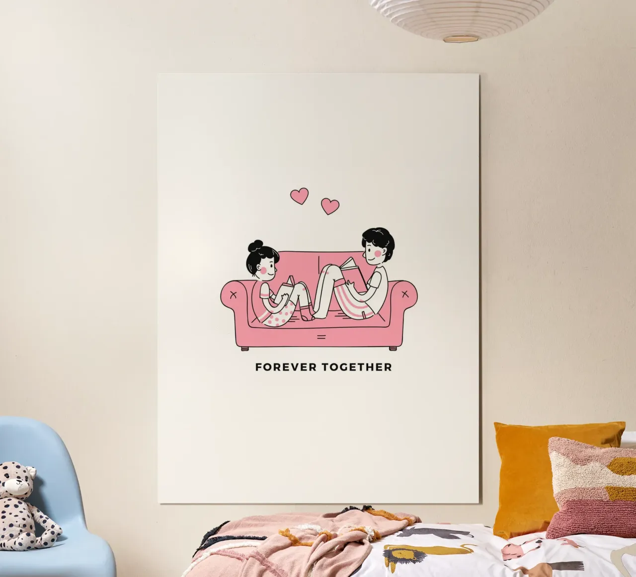 Valentines Day poster con telaio in plastica da Dreamer10