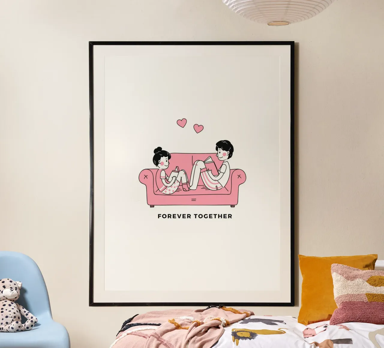 Valentines Day poster con telaio in plastica da Dreamer10