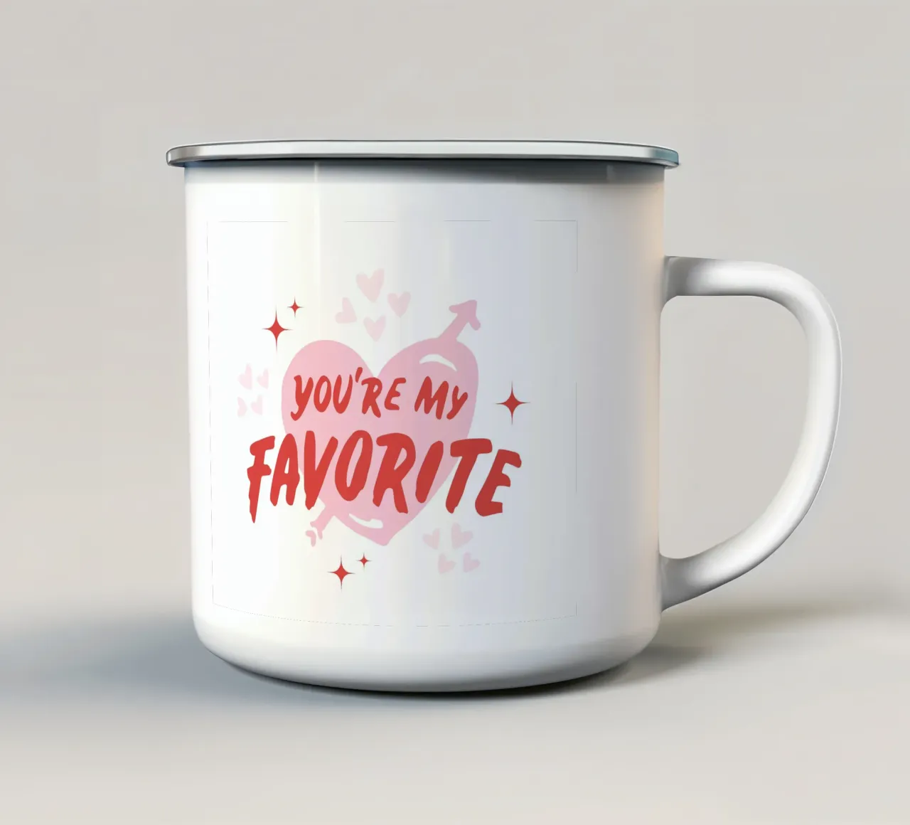 Valentine's Day tazza in smalto da Dreamer10