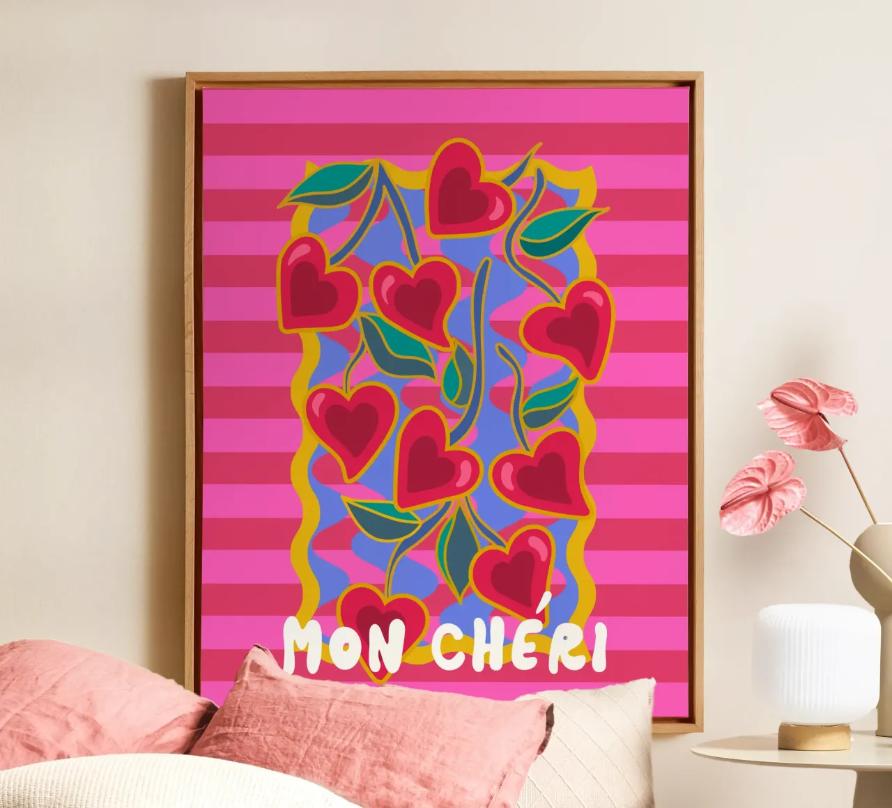 Mon Chéri | Love canvas by Ana Paniagua Design
