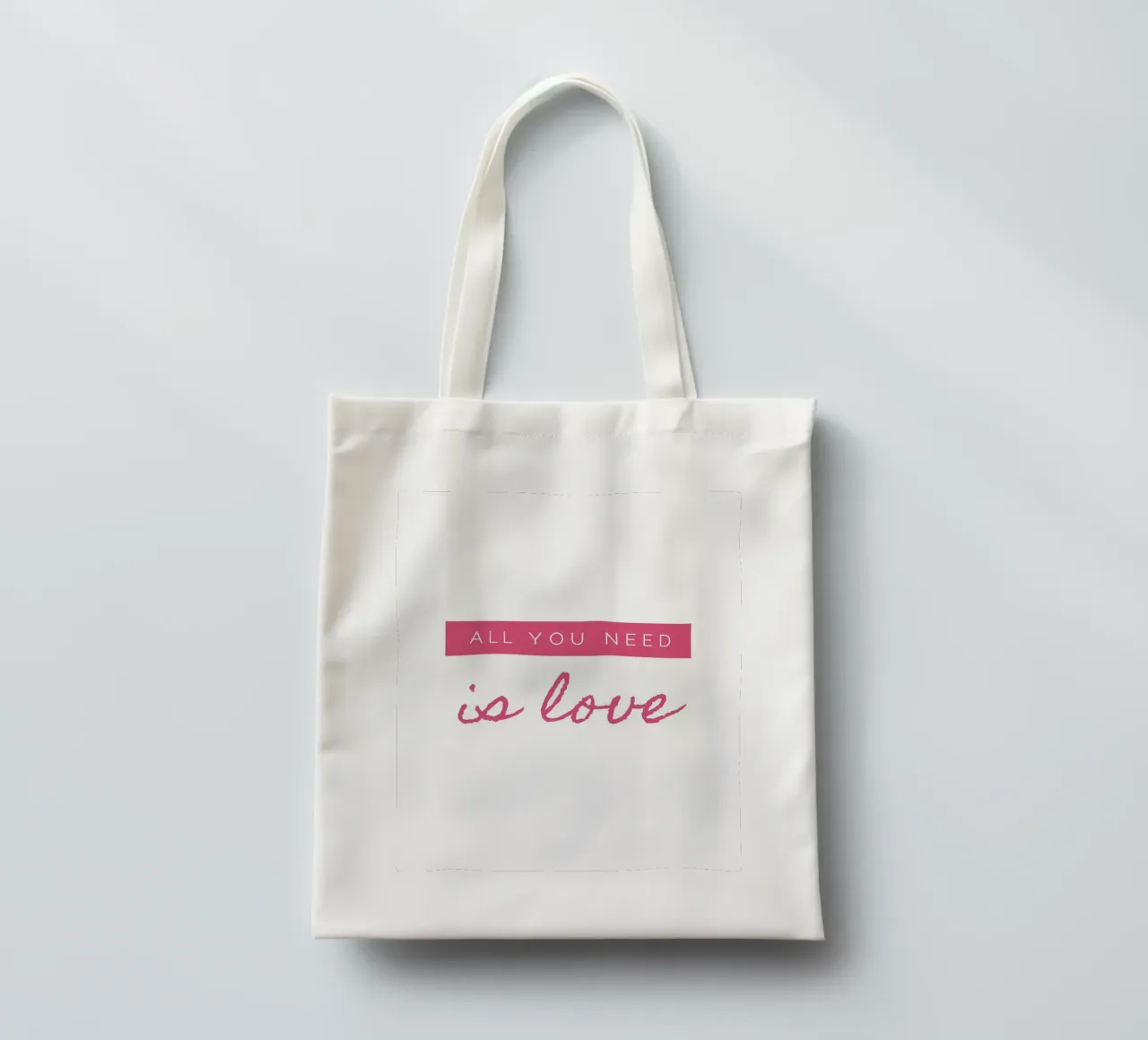 Daily Happy Quotes borsa in juta da Dreamer10