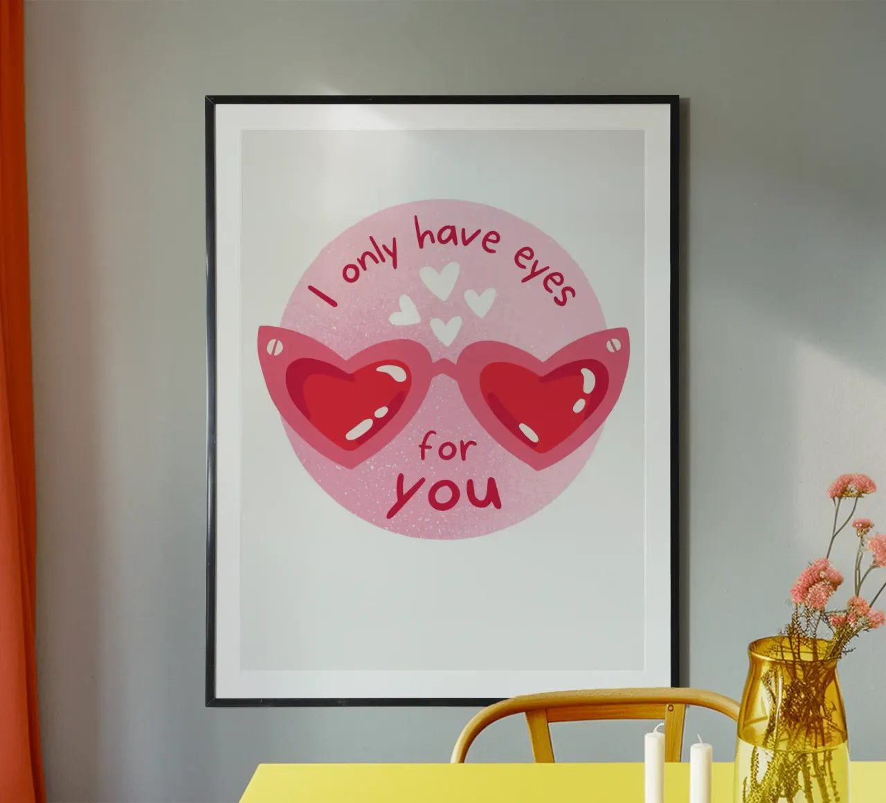 Valentine's Day poster con telaio in alluminio da Dreamer10