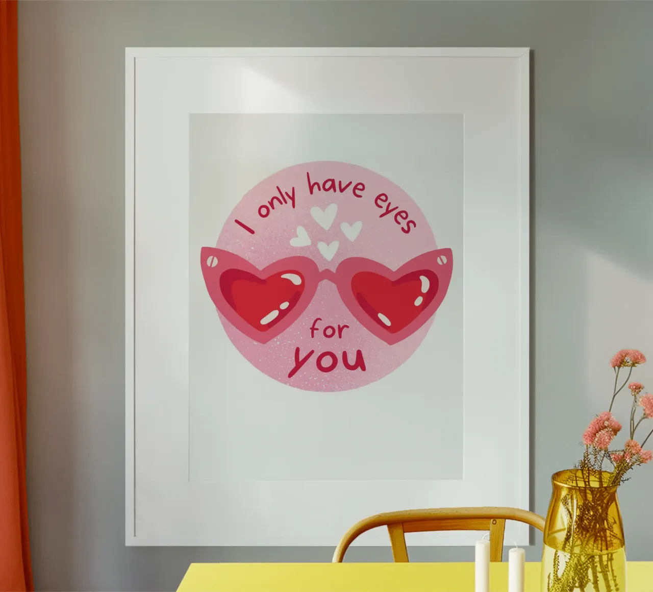 Valentine's Day poster con telaio in alluminio da Dreamer10