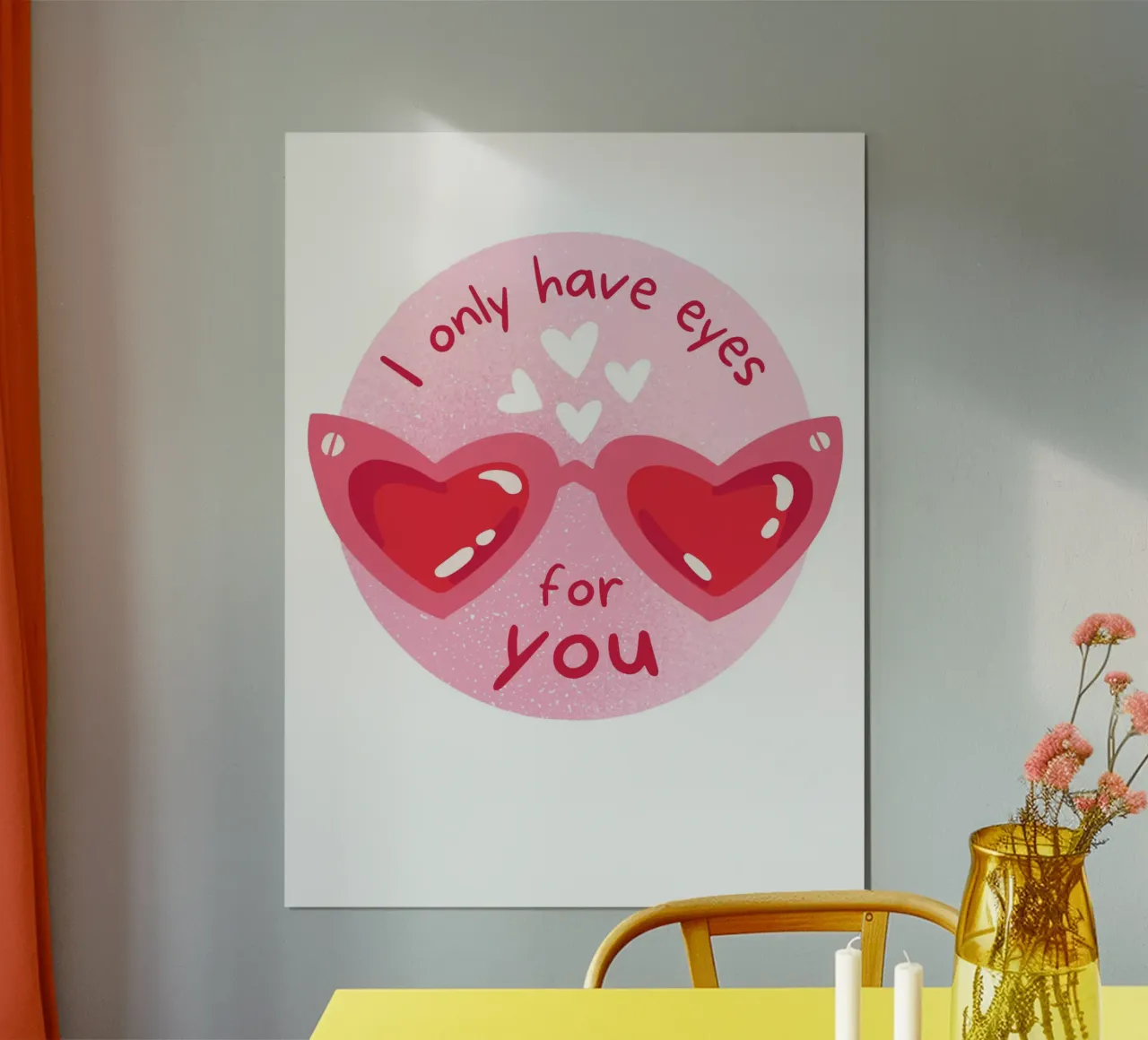 Valentine's Day poster con telaio in alluminio da Dreamer10