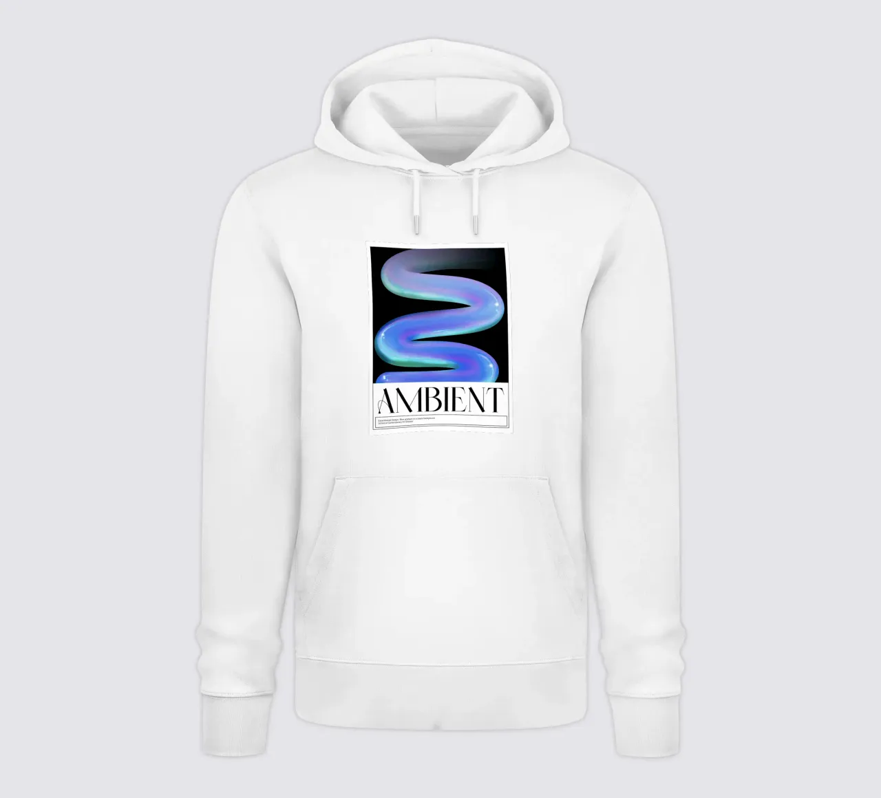 Ambientazione, 3D, Design grafico Poster retrò felpa con cappuccio da Peaches Art Prints