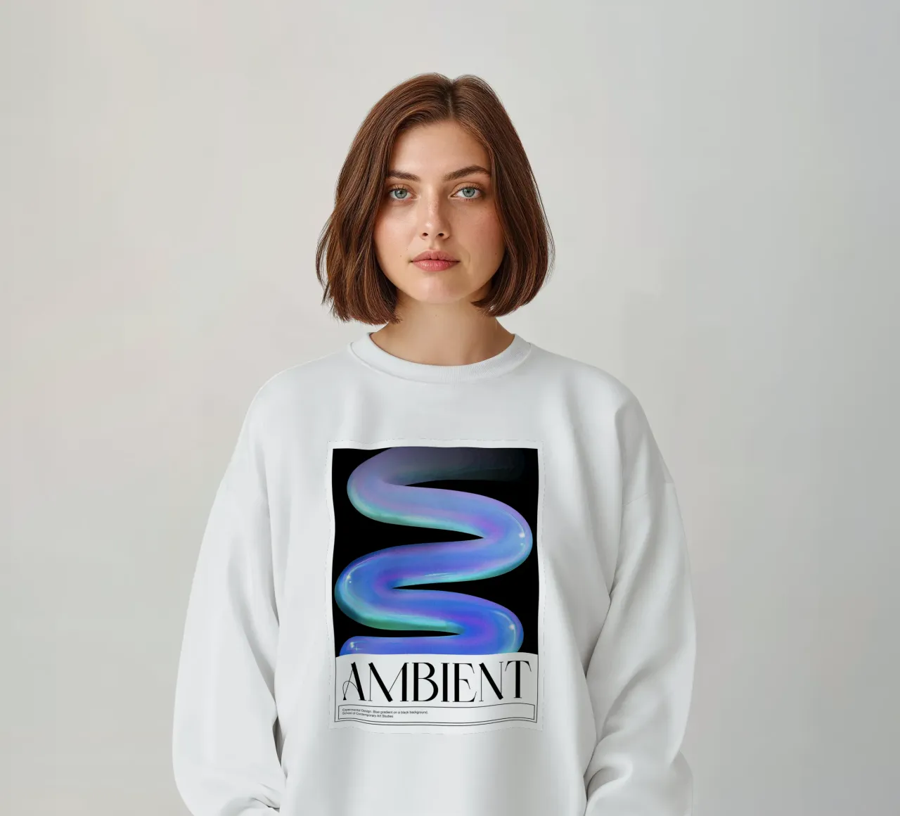 Ambientazione, 3D, Design grafico Poster retrò felpa da Peaches Art Prints