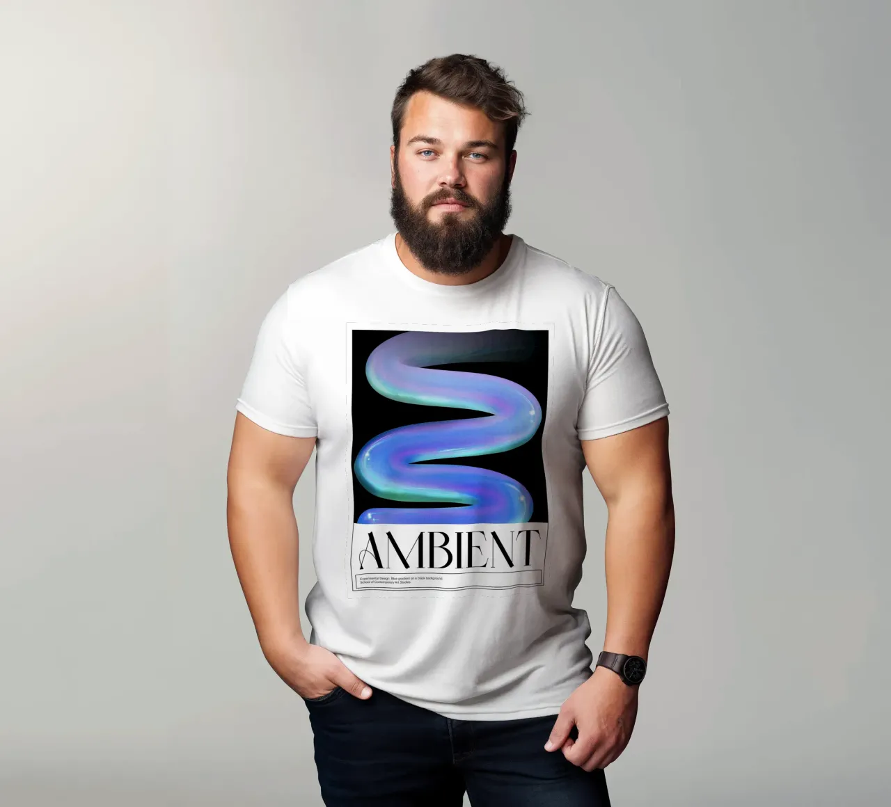 Ambientazione, 3D, Design grafico Poster retrò t-shirt da Peaches Art Prints