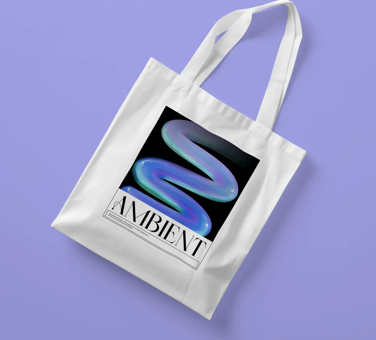 Ambientazione, 3D, Design grafico Poster retrò borsa in juta da Peaches Art Prints