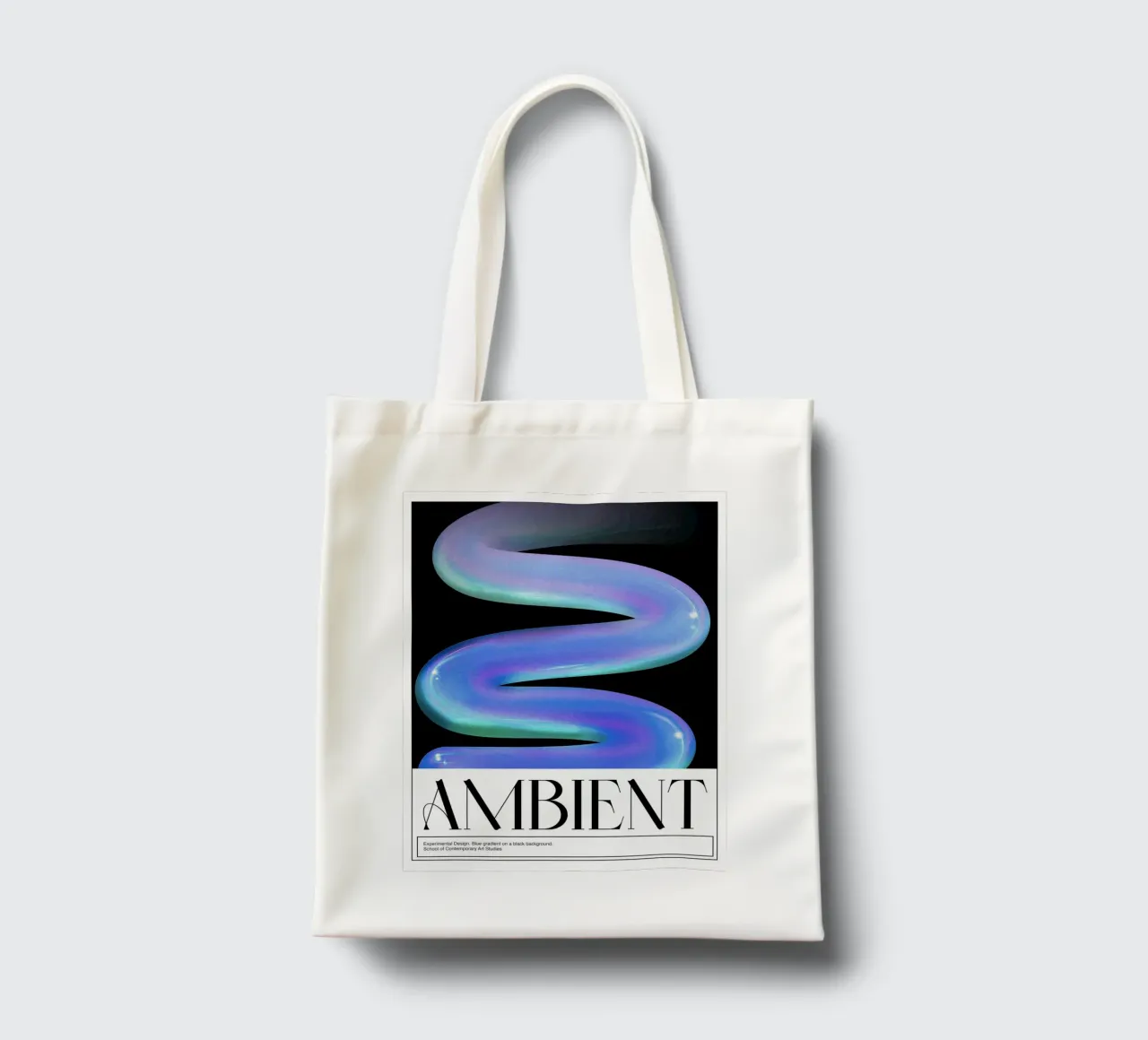 Ambientazione, 3D, Design grafico Poster retrò borsa in juta da Peaches Art Prints