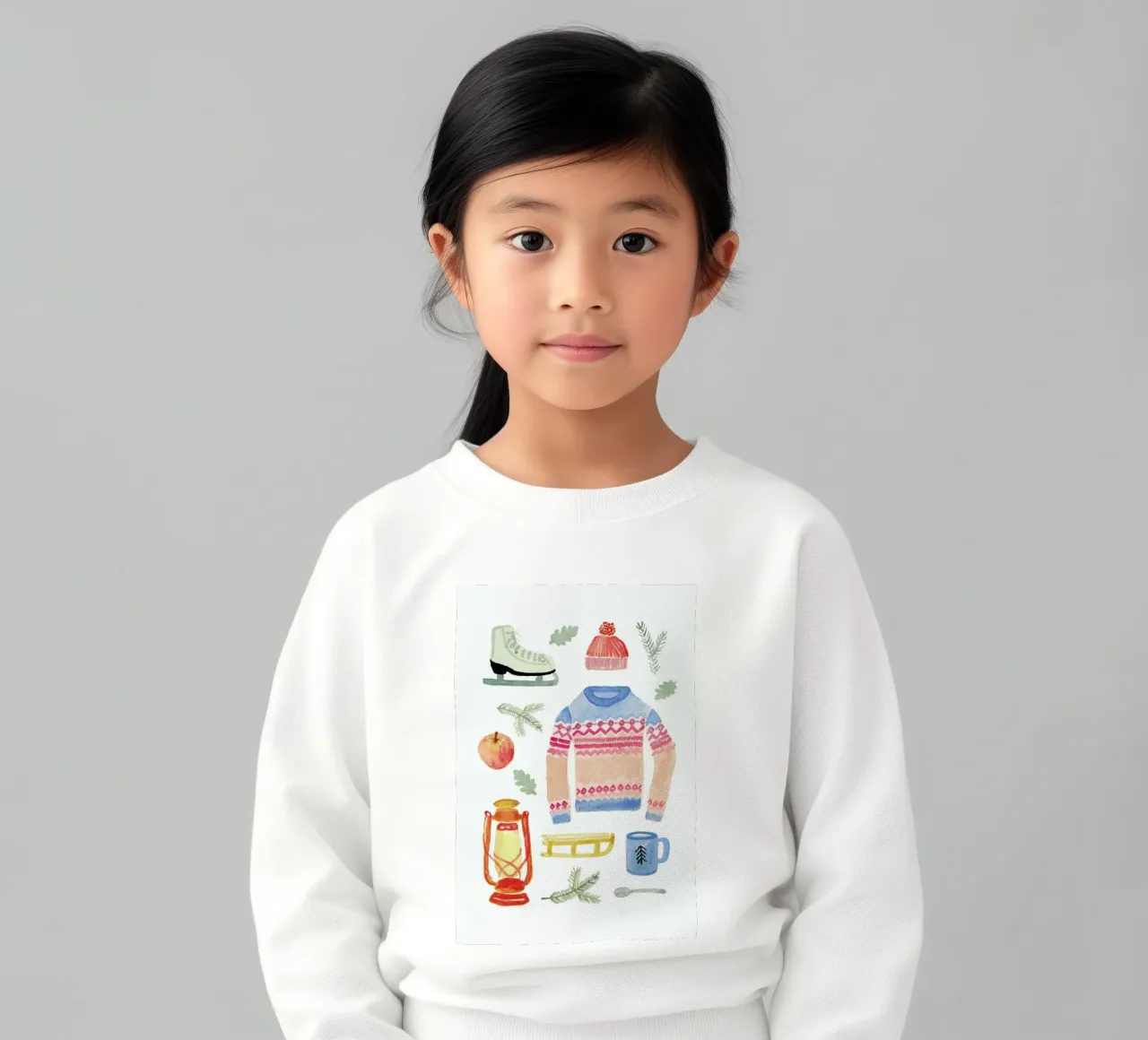 Winter kids sweatshirt by Farina Kuklinski