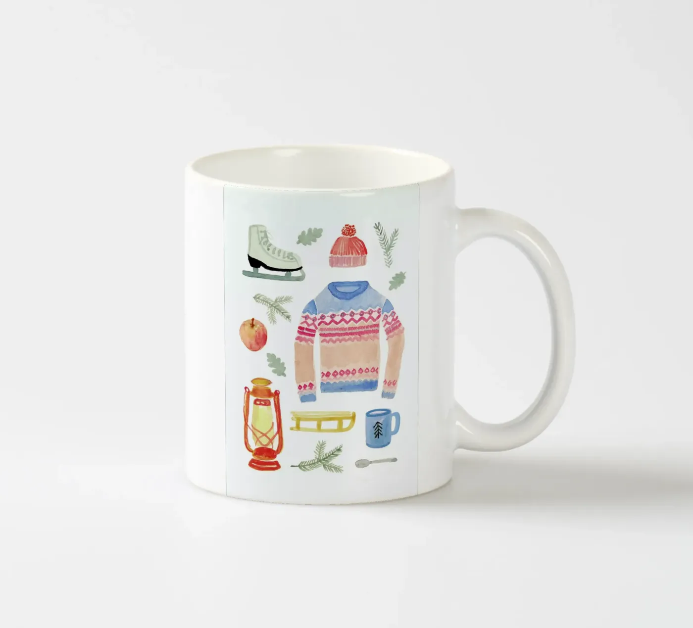 Winter ceramic mug by Farina Kuklinski