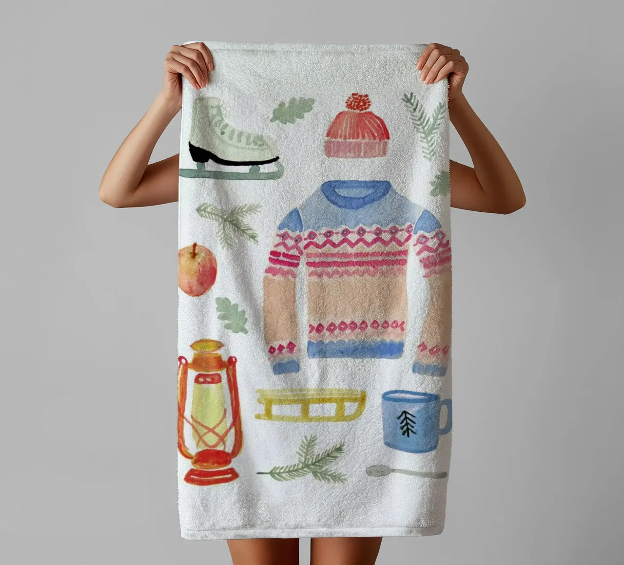 Winter towel by Farina Kuklinski