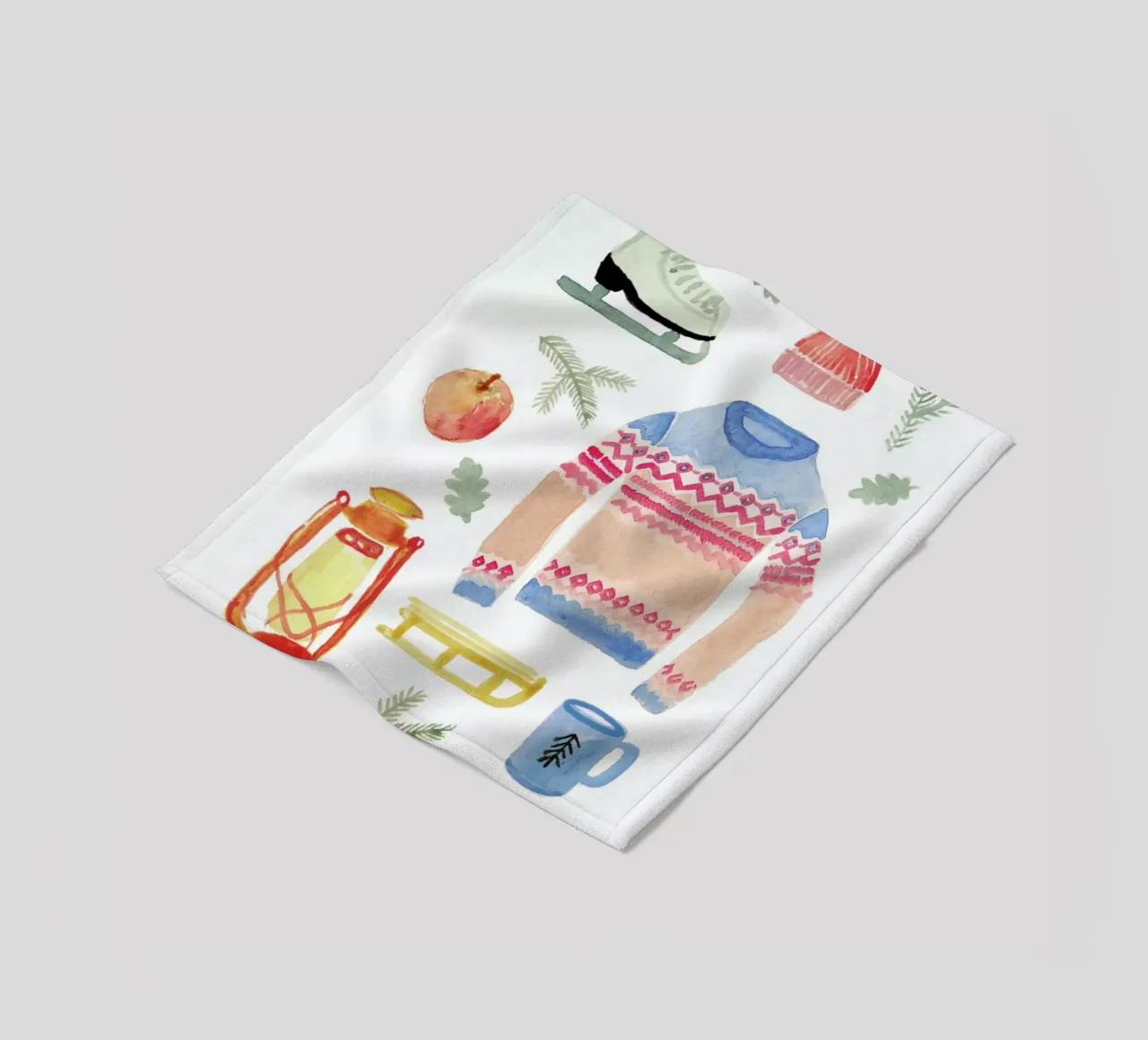 Winter fleece blanket by Farina Kuklinski