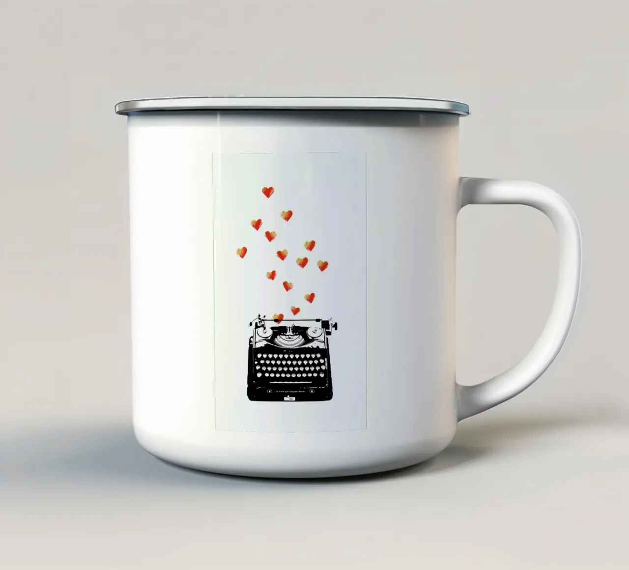 Loveletter tazza in smalto da Amy & Kurt