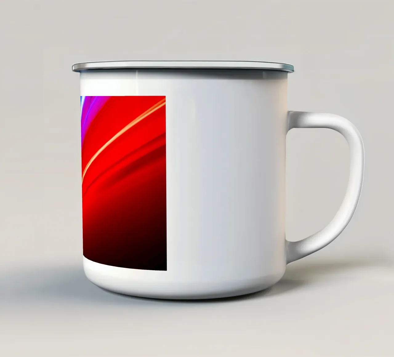 Abstrakt Lights tazza in smalto da Flo Klein