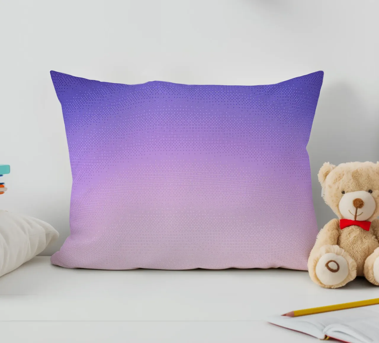 Gradiente viola astratto cuscino da Peaches Art Prints