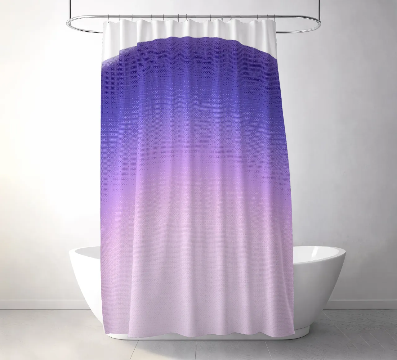 Gradiente viola astratto tenda da doccia da Peaches Art Prints