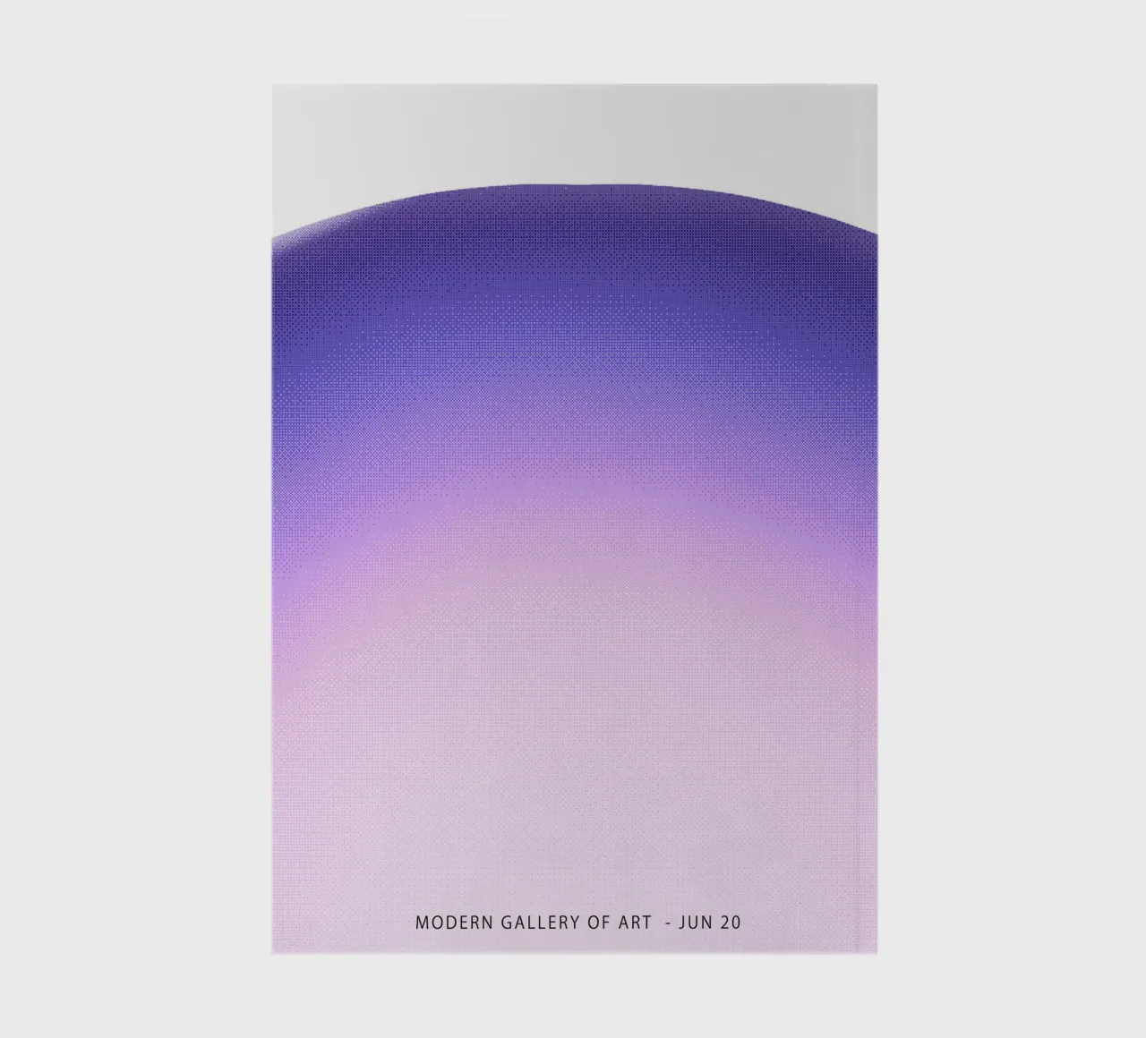 Gradient Purple Abstract notebook by Peaches Art Prints