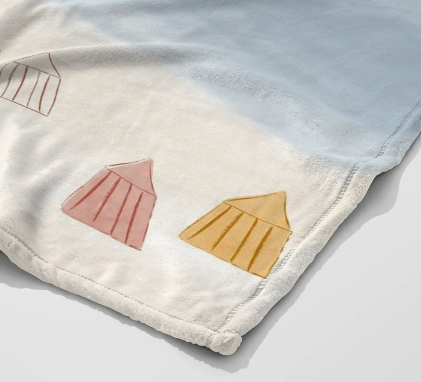 Empty Beach fleece blanket by Menina Lisboa
