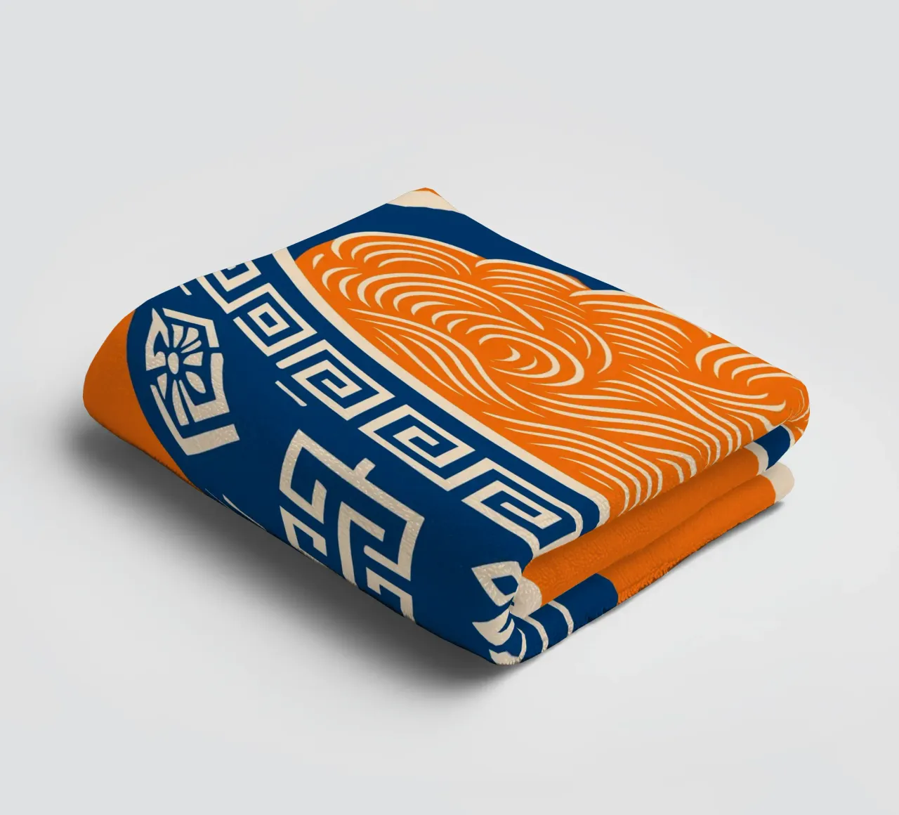 Ramen Art - Japanese noodle soup in pop art style towel by Studio Mooodz