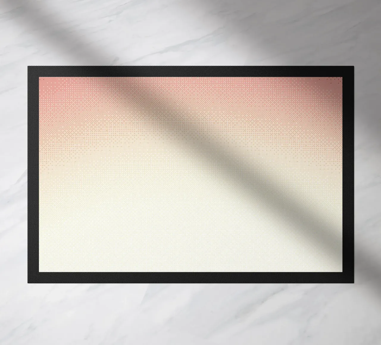 Orange Gradient, Abstract doormat by Peaches Art Prints