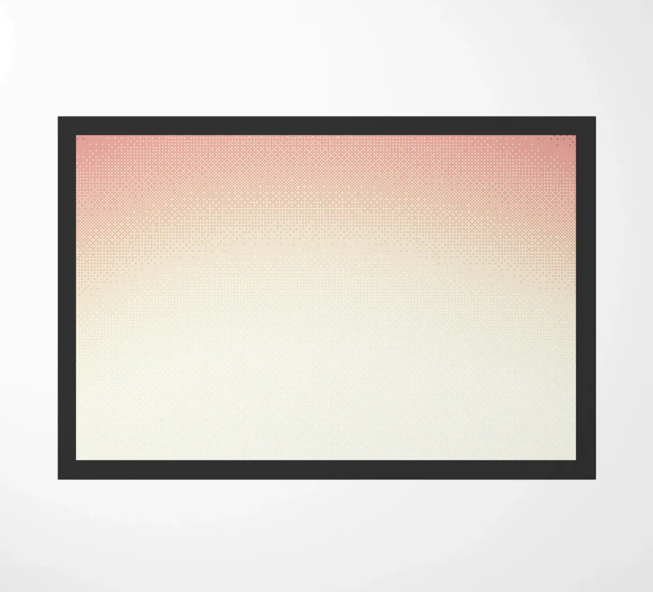 Orange Gradient, Abstract doormat by Peaches Art Prints