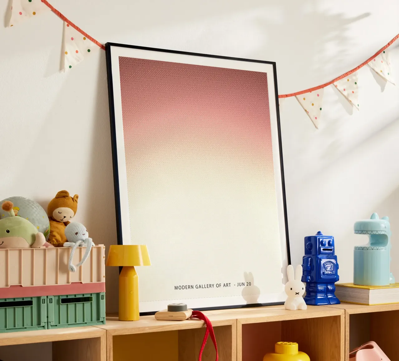 Orange Gradient, Abstract poster by Peaches Art Prints